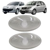 Par Lanterna Lateral Paralama Pisca Seta Cristal Citroen C3 Peugeot 206 Sem Soquete