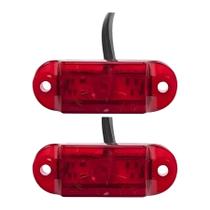 Par Lanterna Led Posipoint Vermelha Bivolt 12v / 24v Aspock