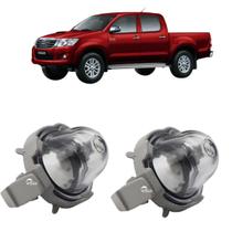 Par Lanterna Luz De Placa Hilux 2005 2006 2007 2008 2009 2010 2011 2012 2013 2014 Com Soquete