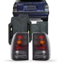 Par Lanterna Omega Gls Cd Fume + Jogo Tapete Pvc