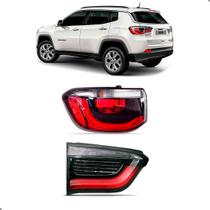 Par Lanterna p/ Jeep Compass 2017 a 21 Canto e Tampa Esquerd