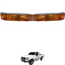 Par Lanterna Pisca Dianteiro Ford F1000 1998 A 2000 Ambar