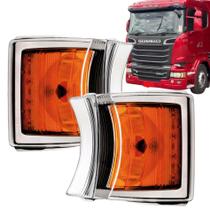 Par Lanterna Pisca Seta Dianteira para Scania PGR / S5 2011... LED - LD + LE - Saída com Fios (1747981)