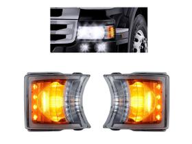 Par Lanterna Pisca Seta Dianteira Scania S5 S6 100% LED Todas Funções Par Lanterna Pisca Seta Dianteira Scania S5 S6 100% LED Todas Funções