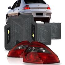 Par Lanterna Prisma 2006 A 2011 Fume + Jogo Tapete Pvc