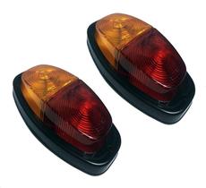 Par lanterna reboque universal tipo canoinha bicolor Par lanterna reboque universal tipo canoinha bicolor