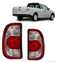 Par Lanterna Saveiro G3 G4 06 07 08 09 10 11 Bicolor Cristal