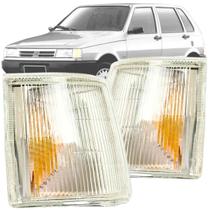 Par Lanterna Seta Pisca Dianteiro Fiat Uno Fiorino Elba Premio 92 94 96 98 2000 2002 2004 Lente Acrílico Encaixe Cibie