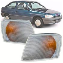 Par Lanterna Seta Pisca do Farol Ford Escort Europeu Sapão Verona Apollo 1993 1994 1995 1996 Lente Cristal Nova