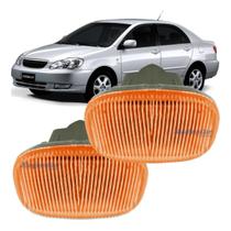 Par Lanterna Seta Pisca Lateral Corolla 2003 2004 2005 2006 2007 2008 Ambar
