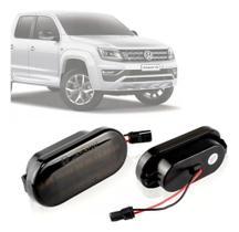 Par Lanterna Seta Pisca Lateral Paralama Amarok Fumê Led