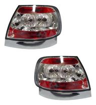 Par Lanterna Traseira A4 Sport 1994 1995 1996 Cromada Ambos Lados Cristal