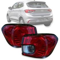 Par lanterna traseira argo 2018 a 2022 bicolor canto