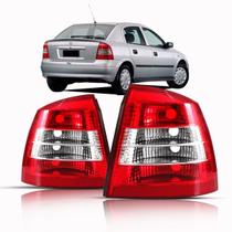 Par Lanterna Traseira Astra Hatch 1999 2000 2001 2002 Bicolor em Acrílico