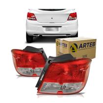 Par Lanterna Traseira Bicolor Arteb Hatch Onix 2013 A 2016 Kit2509