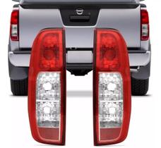 Par Lanterna Traseira Bicolor Nissan Frontier 2008 a 2016 Com Circuito