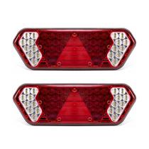 Par Lanterna Traseira Caminhão Carreta Guerra Led Bivolt