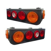 Par Lanterna Traseira Caminhão LED Sem Aba H3 Par Lanterna Traseira Caminhão LED Sem Aba H3