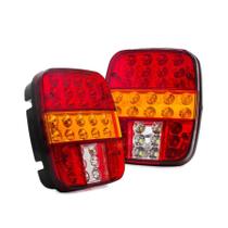 Par Lanterna Traseira Caminhão Marmita 34 Led 12v/24v