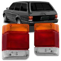 Par Lanterna Traseira Chevy Marajó 1983 1984 1985 1986 1987 1988 1990 Âmbar