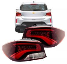 Par Lanterna Traseira Com Led Onix 2020 2021 2022 2023 2024