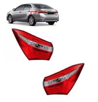 Par Lanterna Traseira Corolla 2015 2016 2017 Com Led Canto