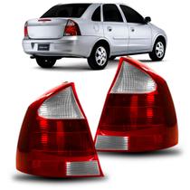 Par Lanterna Traseira Corsa Sedan 2003 2004 2005 2006 2007 2008 2009 2010 2011 Ré Cristal