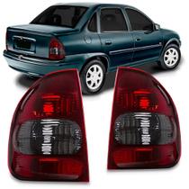Par Lanterna Traseira Corsa Sedan Classic 2000 a 2010 Fumê Par Lanterna Traseira Corsa Sedan Classic 2000 a 2010 Fumê