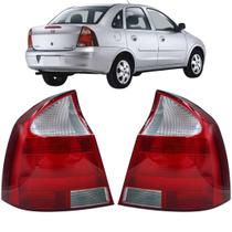 Par Lanterna Traseira Corsa Sedan Ré Cristal 2003 04 Á 2011