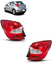 Par Lanterna Traseira Cristal Ford KA Hatch 2019 2020 2021