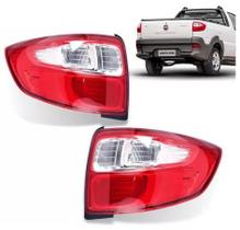 Par Lanterna Traseira Cristal Strada 2014 2015 2016