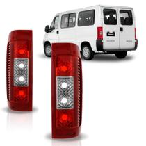 Par lanterna traseira ducato 2002 a 2014 boxer citroen jumper bicolor