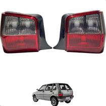 Par lanterna traseira fiat uno fire 2004 2005 a 2013 fume