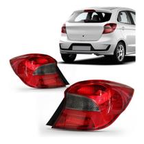 Par Lanterna Traseira Ford Ka Hatch Fumê Cristal Bicolor 2019 2020 2021