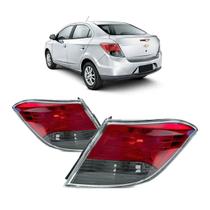 Par Lanterna Traseira Fume Arteb Prisma 2013 A 2016 Kit2013