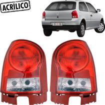 Par Lanterna Traseira Gol 05 a 09 Bicolor Acrílico Ld Le