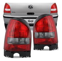 Par Lanterna Traseira Gol G3 1999 a 2005 Fumê Aba Preta Par Lanterna Traseira Gol G3 1999 a 2005 Fumê Aba Preta