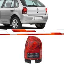 Par Lanterna Traseira Gol G4 2006 Ate 2014 Fume Carcaca Preta