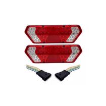 Par Lanterna Traseira Guerra Conector Chicote 5 Vias 12/24v Par Lanterna Traseira Guerra Conector Chicote 5 Vias 12/24v