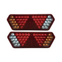 Par Lanterna Traseira Guerra Motion Black Rubi LED 12/24v Lantersul