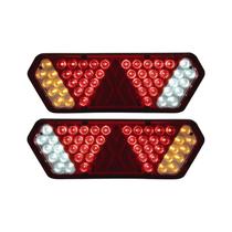 Par Lanterna Traseira Guerra Motion Silver Rubi LED 12/24v Lantersul