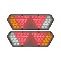 Par Lanterna Traseira Guerra Motion White Cristal LED 12/24v Lantersul