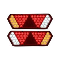 Par Lanterna Traseira Guerra Motion White Rubi LED 12/24v Lantersul