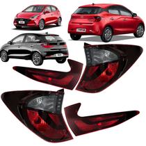 Par Lanterna Traseira Hb20 2020 2021 2022 Fume Canto e Mala
