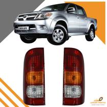 Par Lanterna Traseira Hilux 2005 A 2010 Tricolor