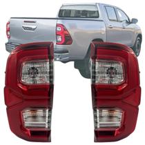 Par Lanterna Traseira Hilux Srv 2021 Á 2023 C/ Led E Soquete