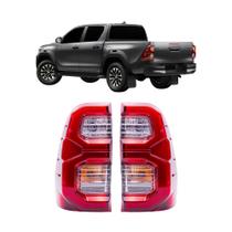 Par Lanterna Traseira Hilux Srv Srx Com Led 2016 a 2024 Par Lanterna Traseira Hilux Srv Srx Com Led 2016 a 2024