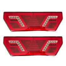 Par Lanterna Traseira Implementos Guerra Universal 24V Led