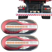 Par Lanterna Traseira Led 24V Carreta Randon Módulo Cristal Par Lanterna Traseira Led 24V Carreta Randon Módulo Cristal