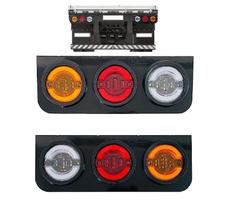 Par Lanterna Traseira Led Moderna Caminhão Utilitario Seta Sequencial 24v Grande 45cm KLX Qualidade e Inovação